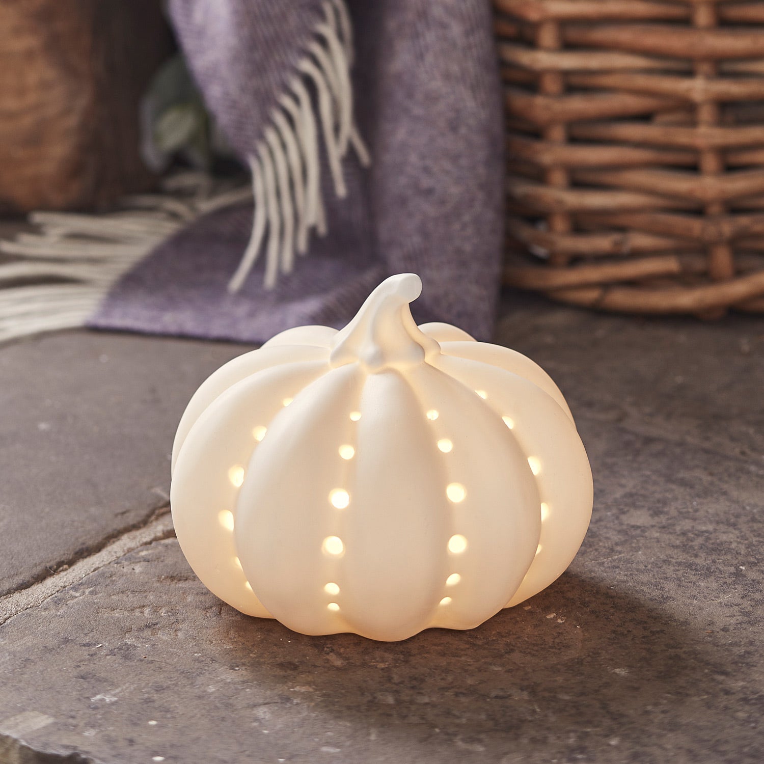 Ceramic Pumpkin Light Lights4fun