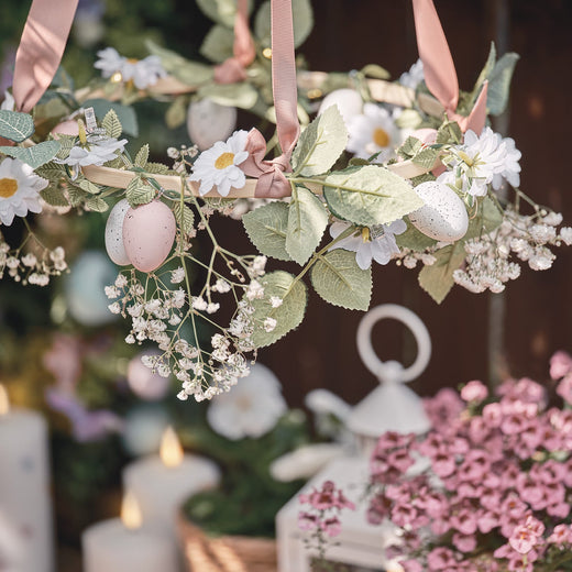 Hanging Easter Wreath DIY