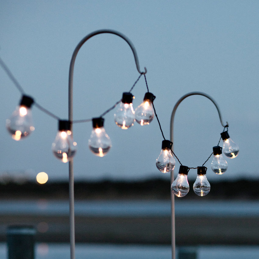 Solar Festoon Lights Black Cable