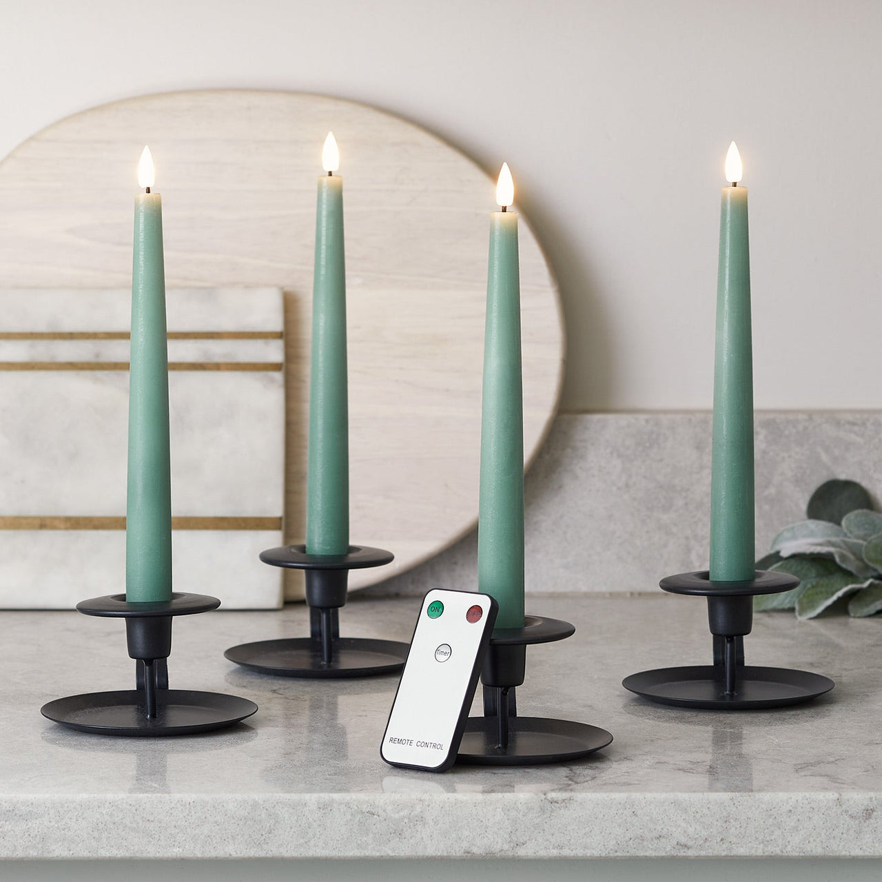 CA21030RC_4-TruGlow-Eucalyptus-Green-LED-Taper-Candles-Table-Remote-Control.jpg