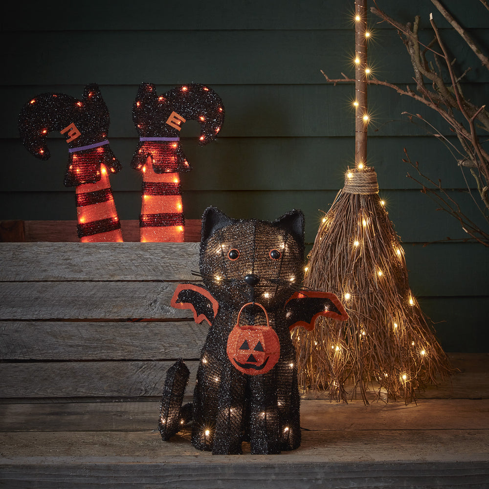 Cat Battery Outdoor Halloween Decoration