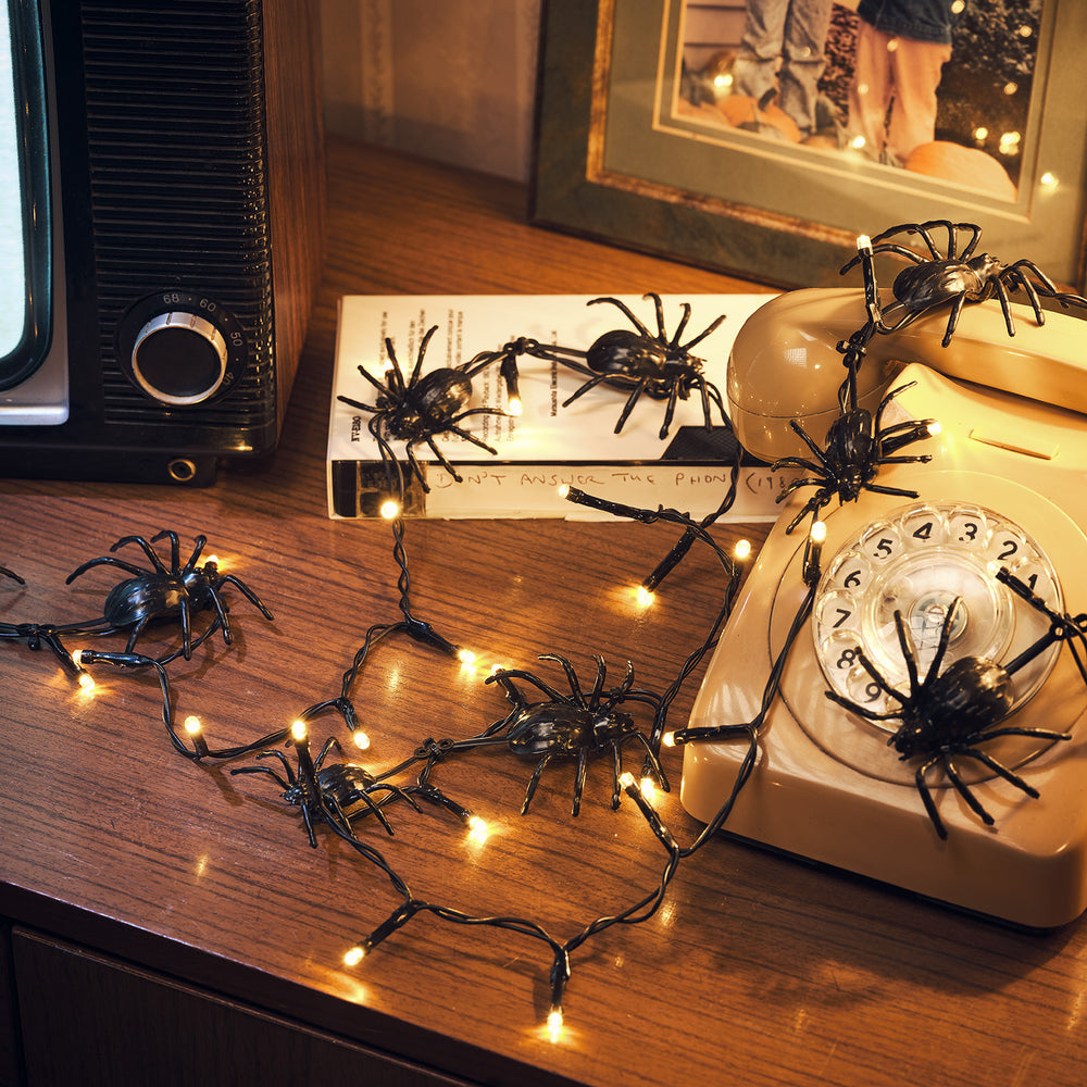 Crawling Spider LED String Lights