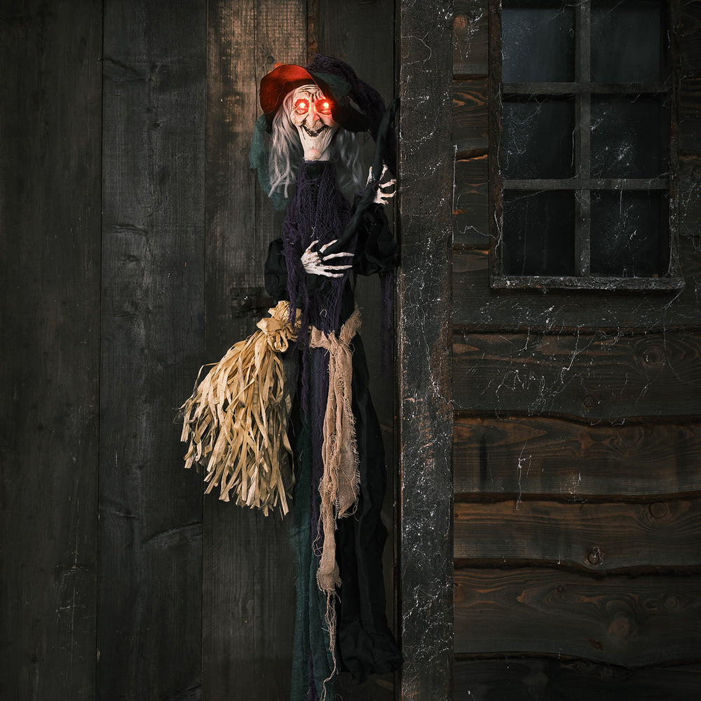 Cassandra the Witch LED Hanging Halloween Decoration