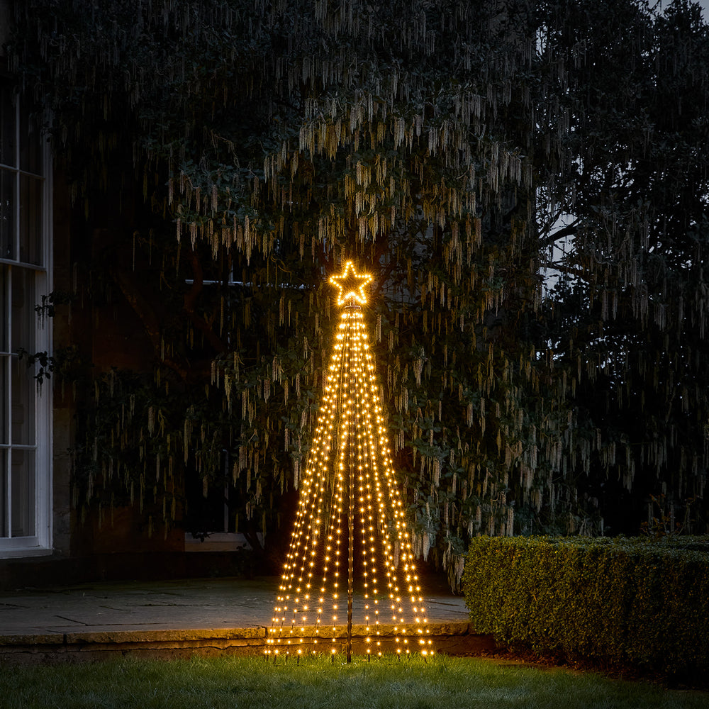 1.8m Pre Lit Warm White Micro Light Tree with Star