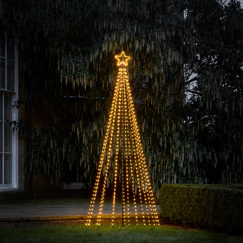 2.4m Pre Lit LED Colour Select Micro Light Tree with Star