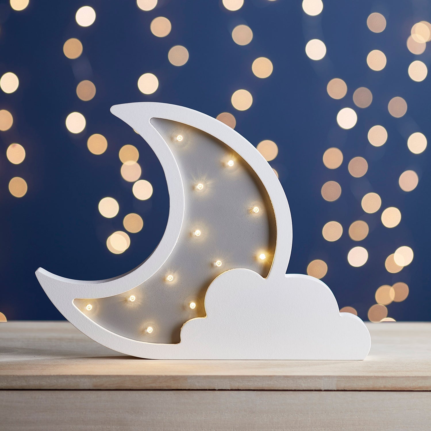 Adorable Bright Cloudy Moon Night Star LED Light Wall Room authentic Decoration