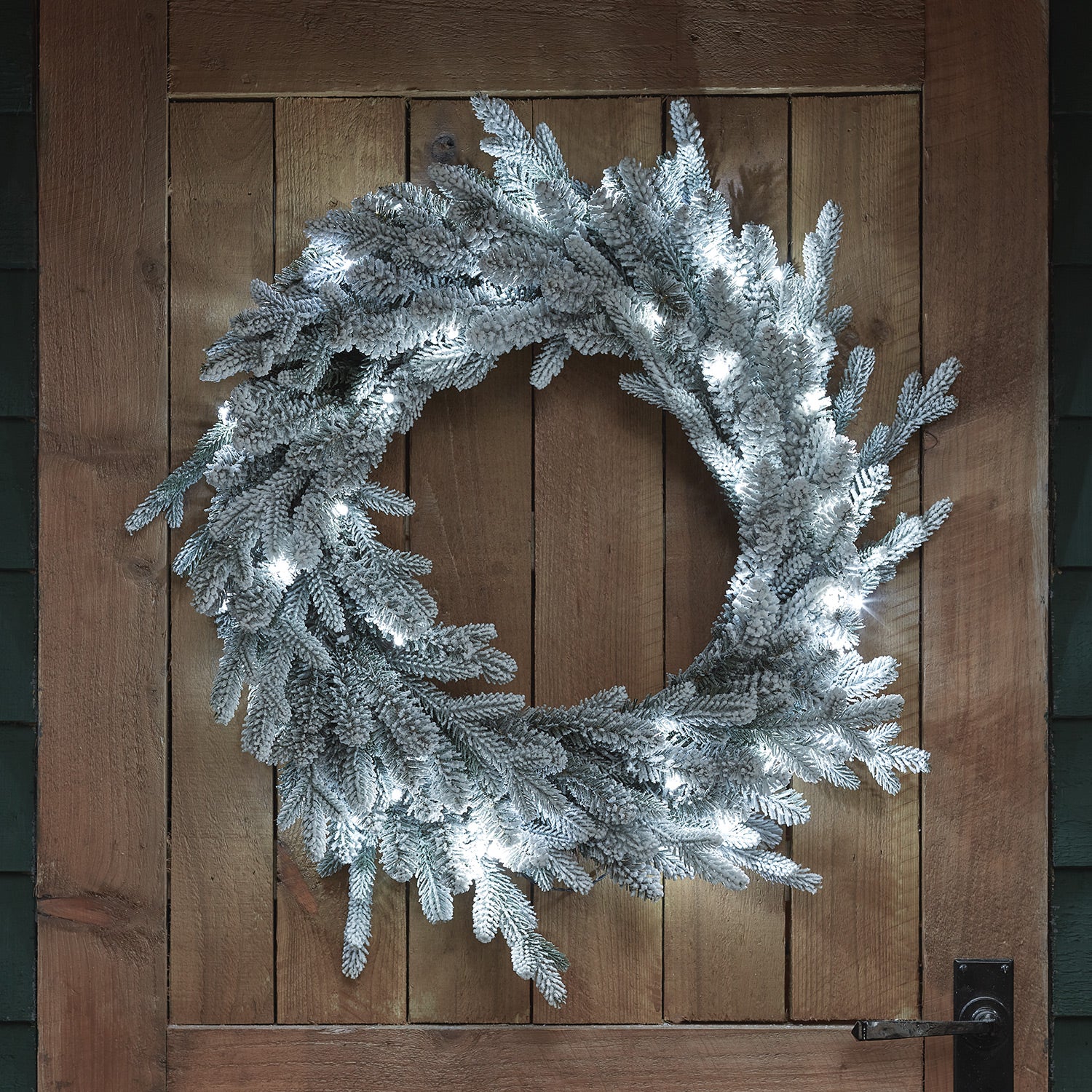 Christmas light online up wreath