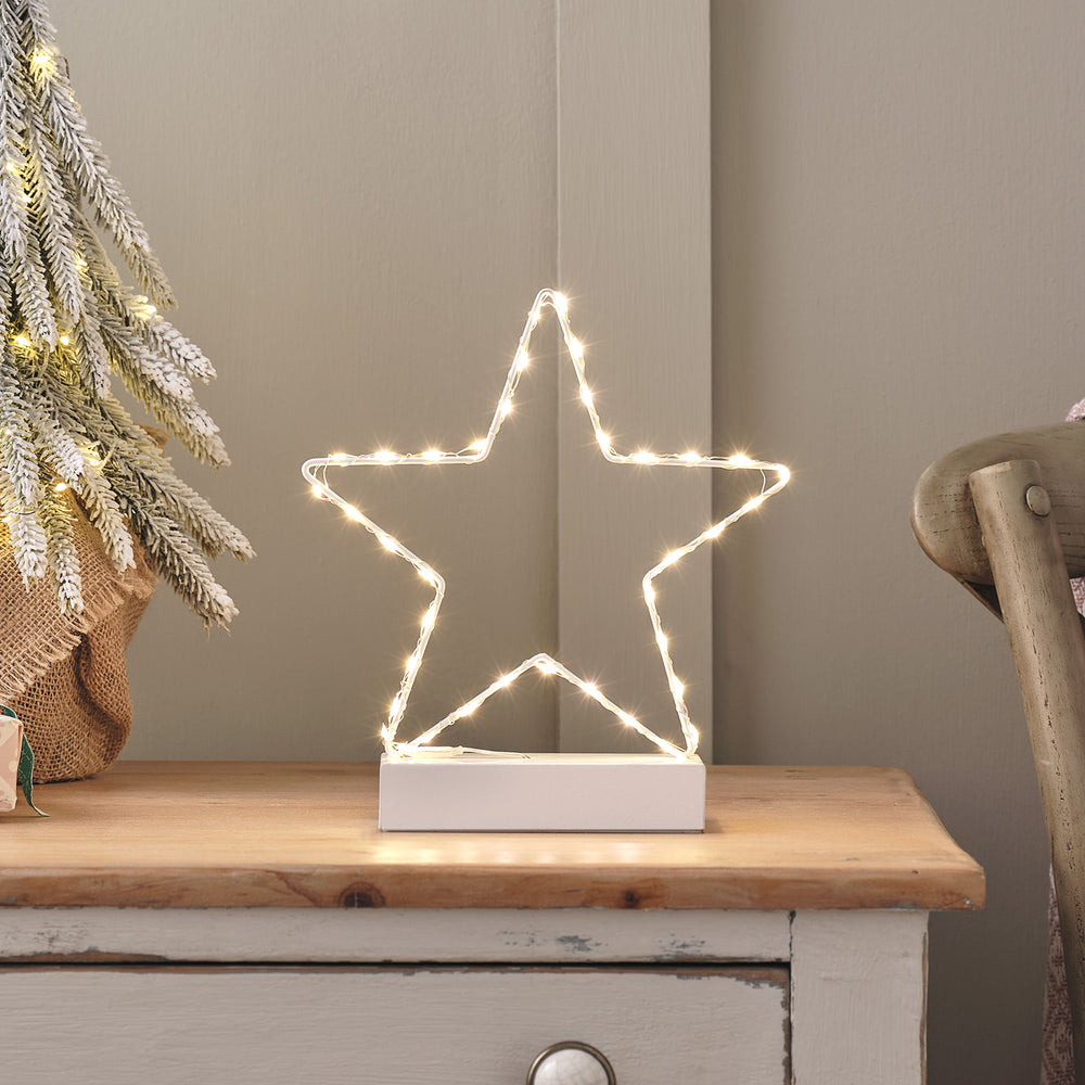 22cm Osby Star Sihouette LED Indoor Table Light