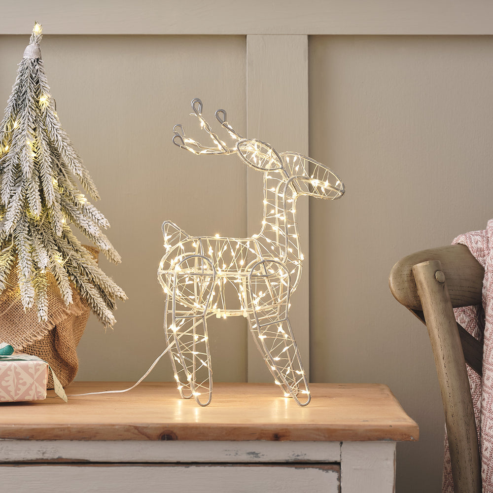 31cm Micro LED Wire Reindeer Figure