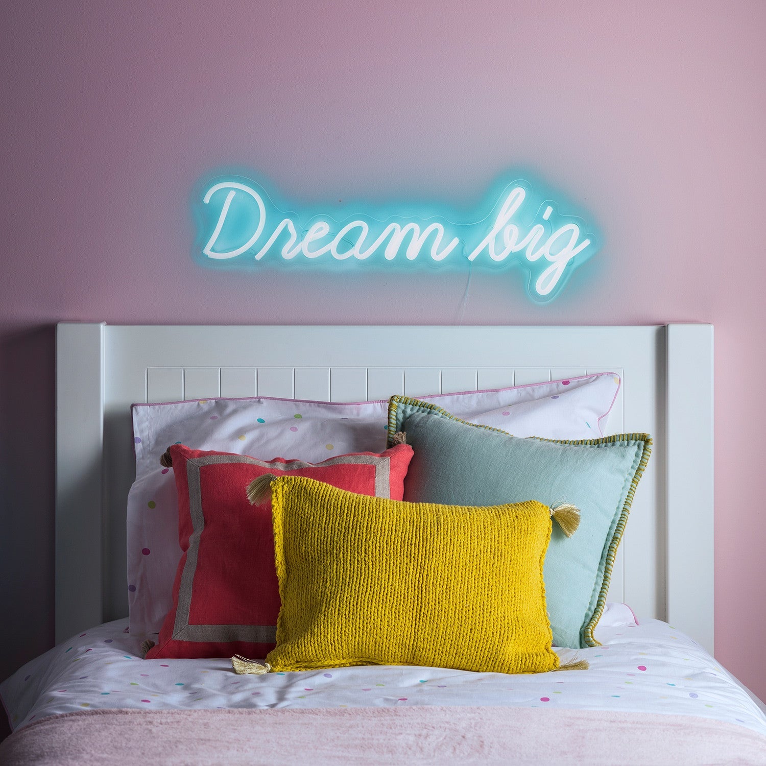 Lovely Bright Pink/Yellow hotsell Hello Sunshine LED Night Light Room Wall Decoration