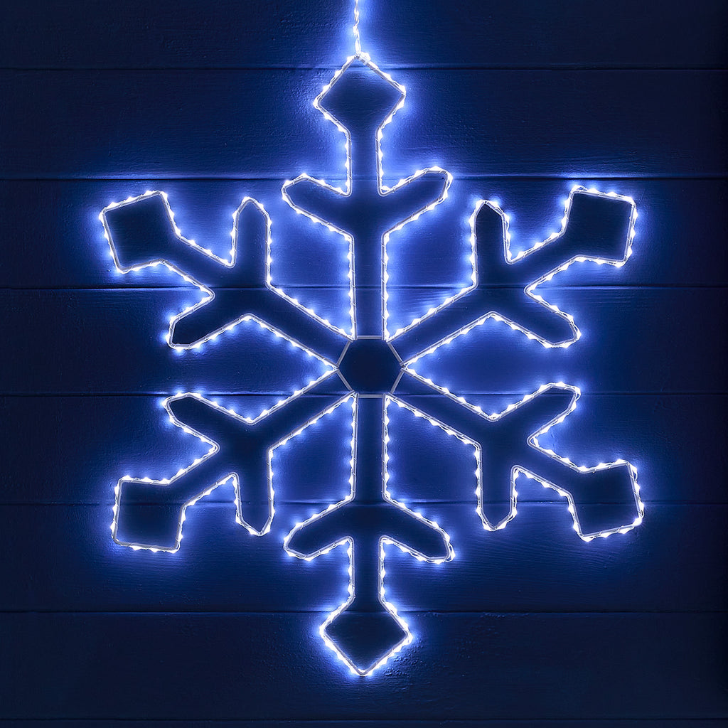 57cm Snowflake Christmas Outdoor Decoration | Lights4fun.co.uk