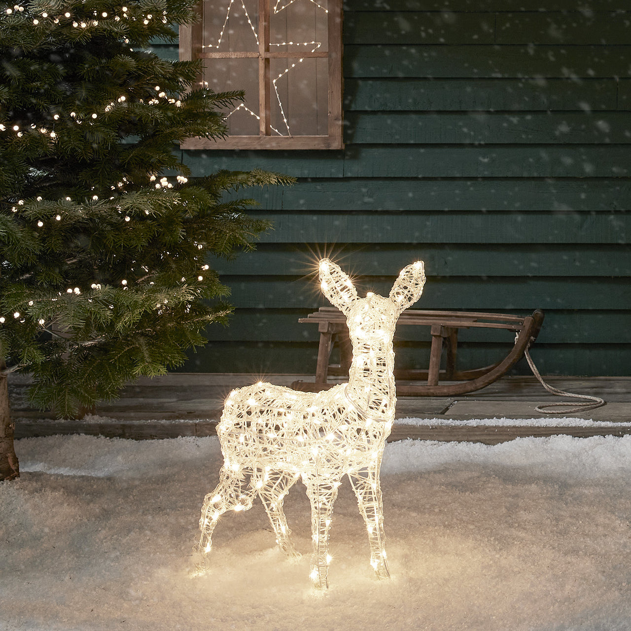 Swinsty Fawn Dual Colour LED Light Up Reindeer