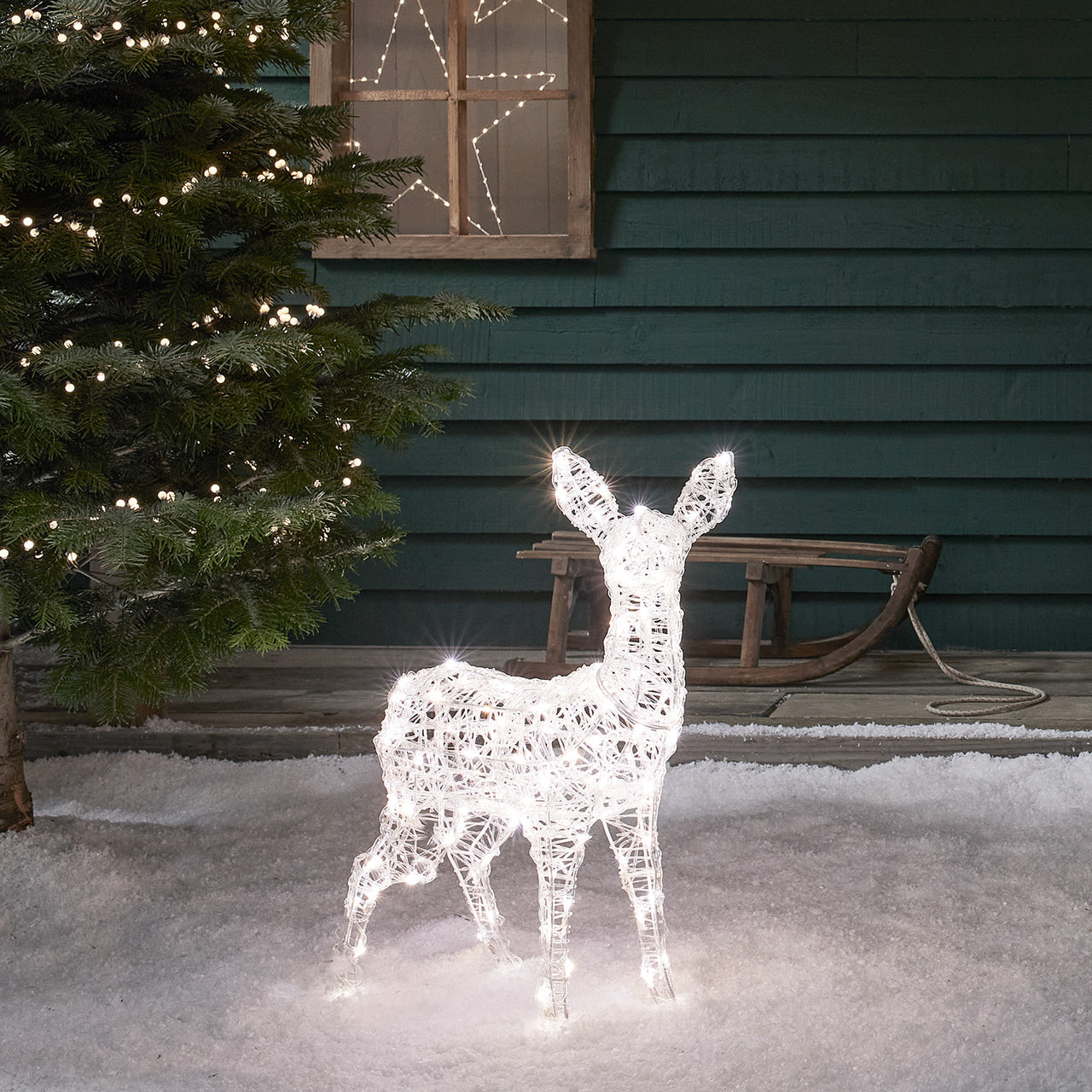 Swinsty Fawn Dual Colour LED Light Up Reindeer