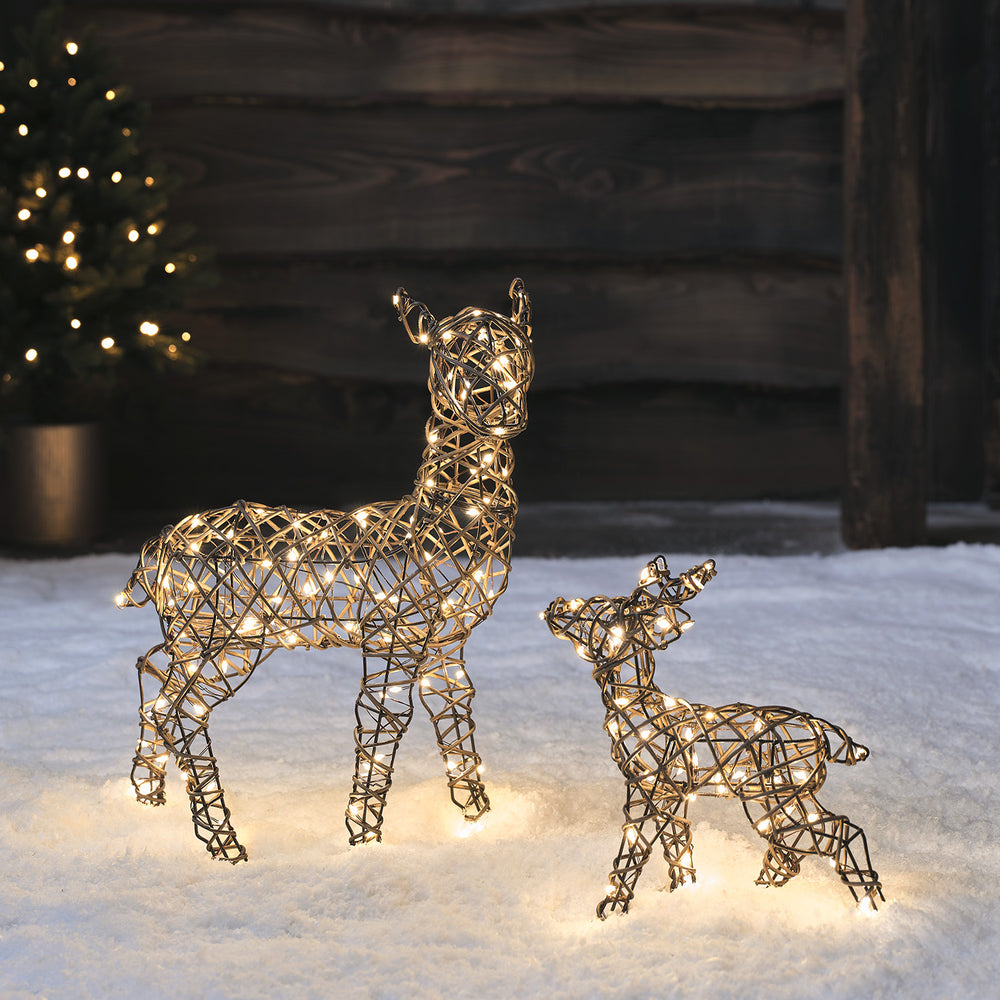 Mini Studley Doe & Fawn LED Figures