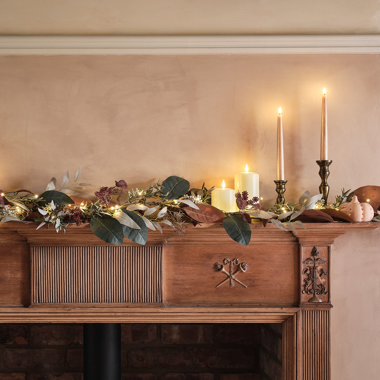 autumn-mantelpiece-LED-Candles-Copper-Taper-Candles-Garland.jpg