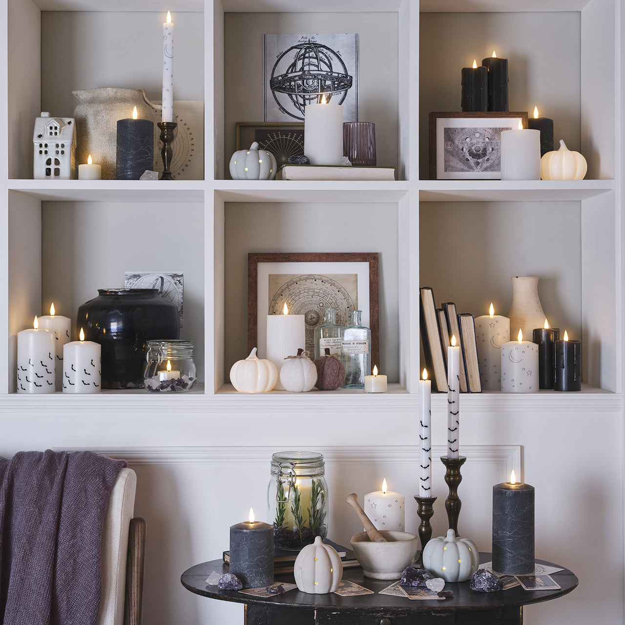 autumn-shelves-felt-pumpkins-books-LED-candles-taper-candles-grey-candles-halloween-candles.jpg