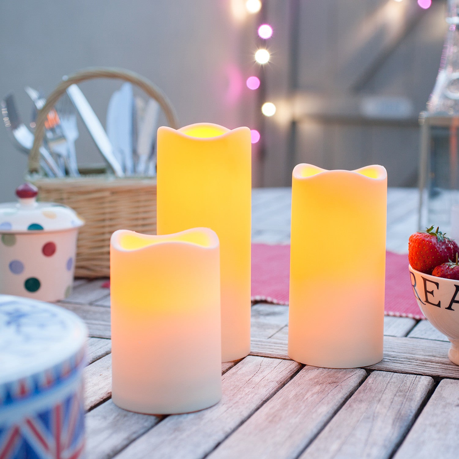 Small Outdoor Battery LED Candle