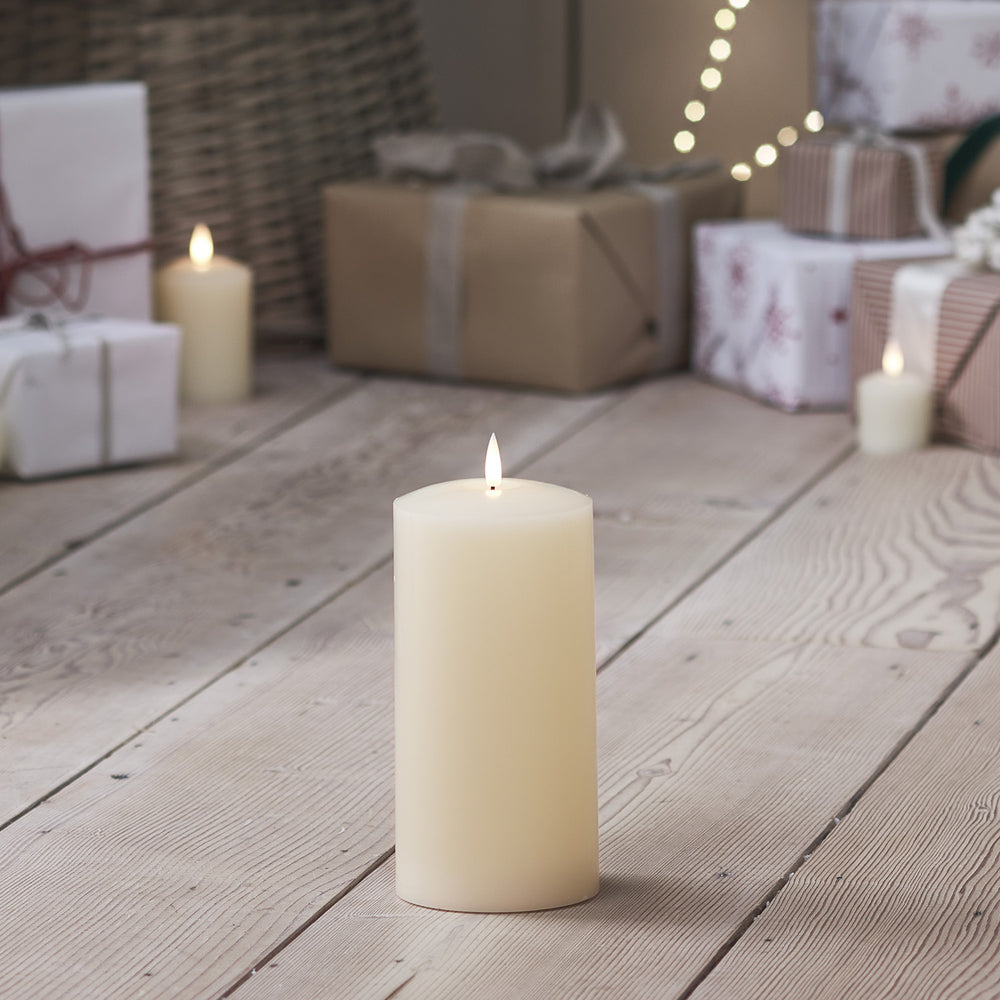 TruGlow® Ivory LED Chapel Candle 20cm