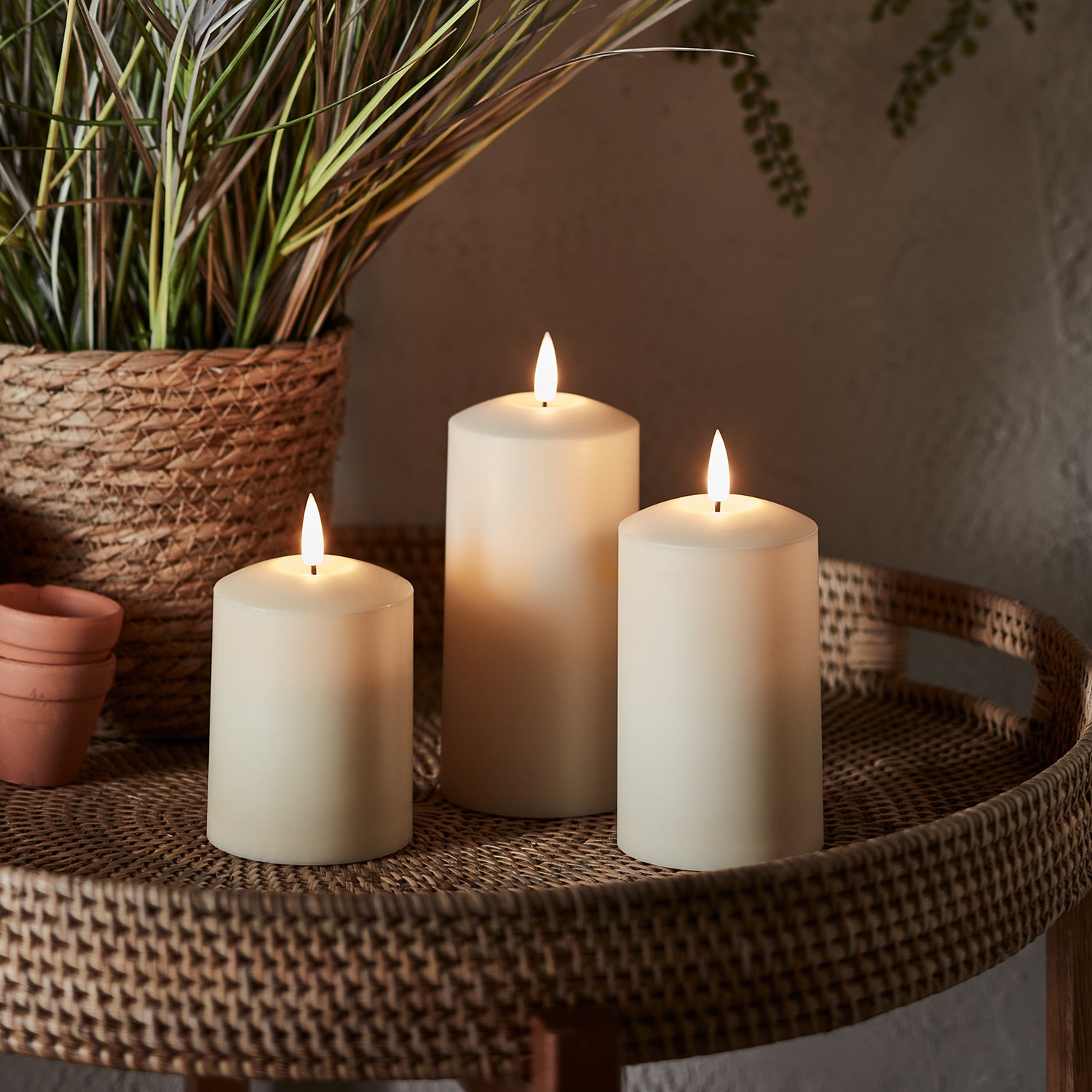 TruGlow® Waterproof Outdoor Candle Trio – Lights4fun.co.uk