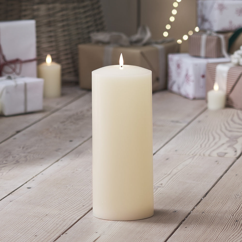 TruGlow® Ivory LED Chapel Candle 30cm