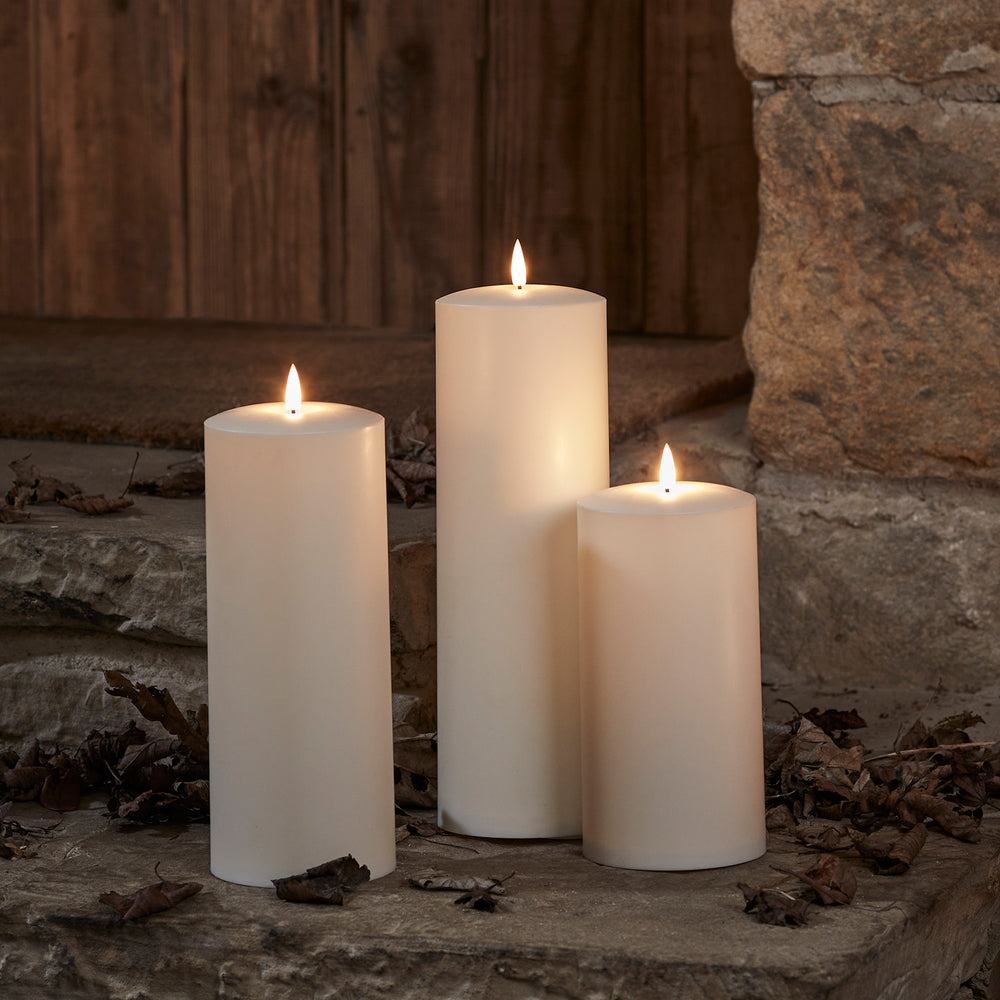 Large TruGlow® Waterproof Outdoor Candle Trio