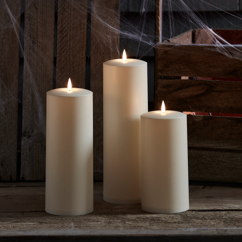 Large TruGlow® Waterproof Outdoor Candle Trio