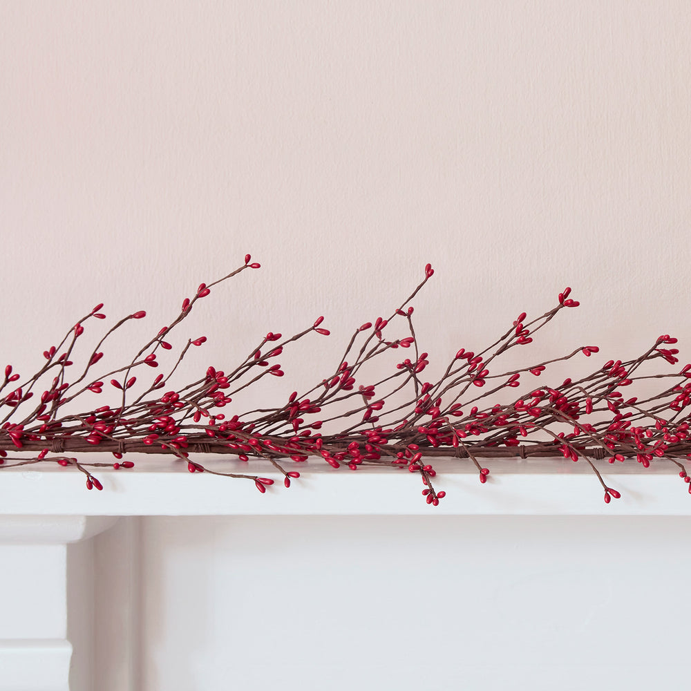 1.5m Red Rice Berry Christmas Garland