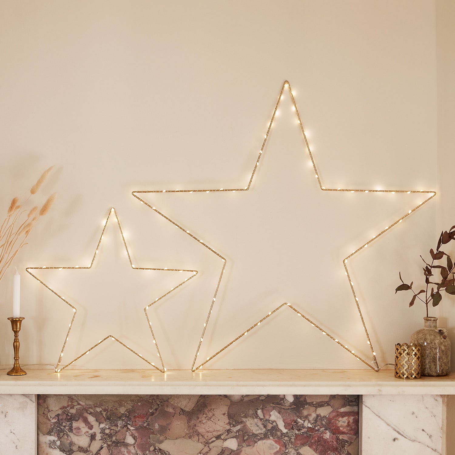 Led star deals wall light