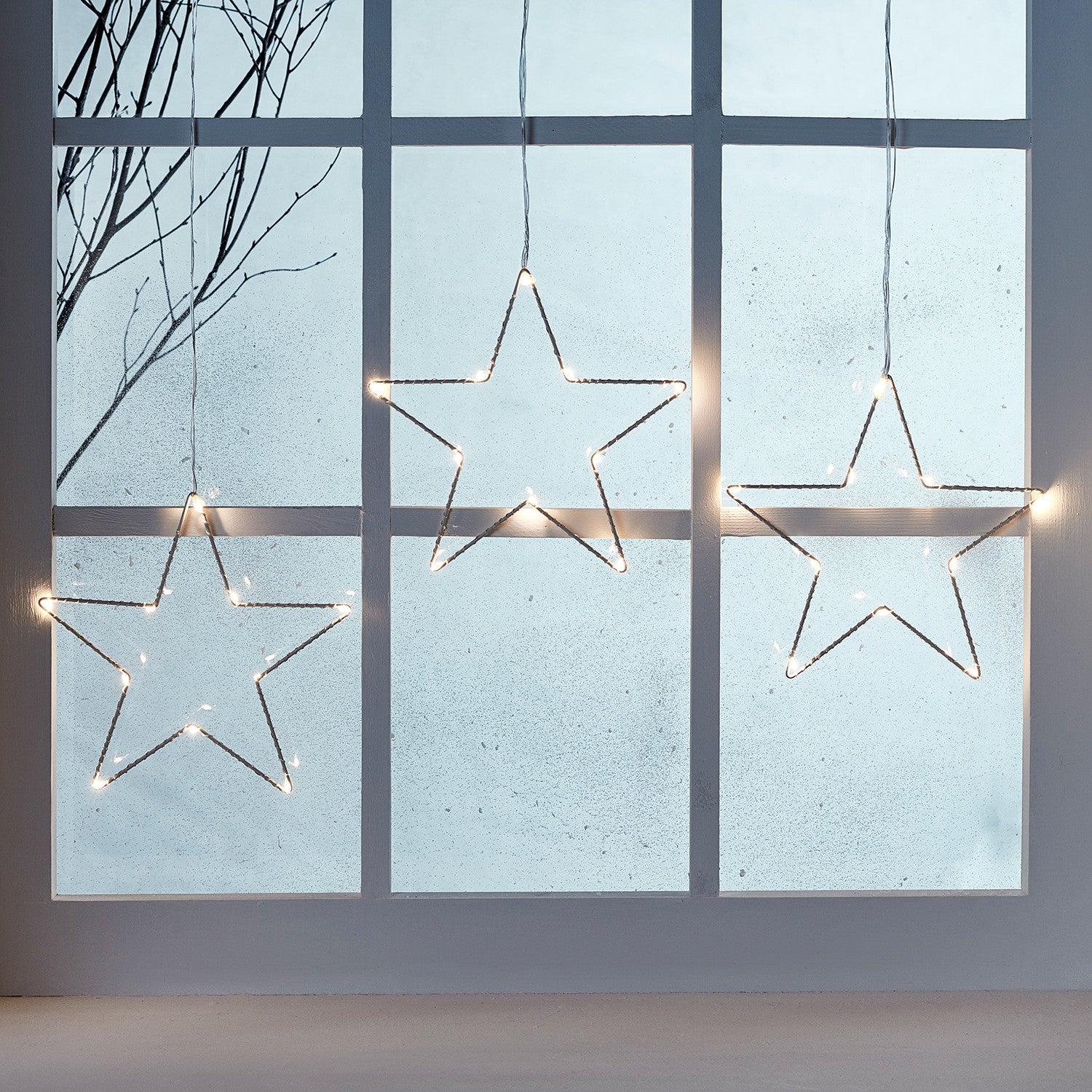 Window lights deals stars