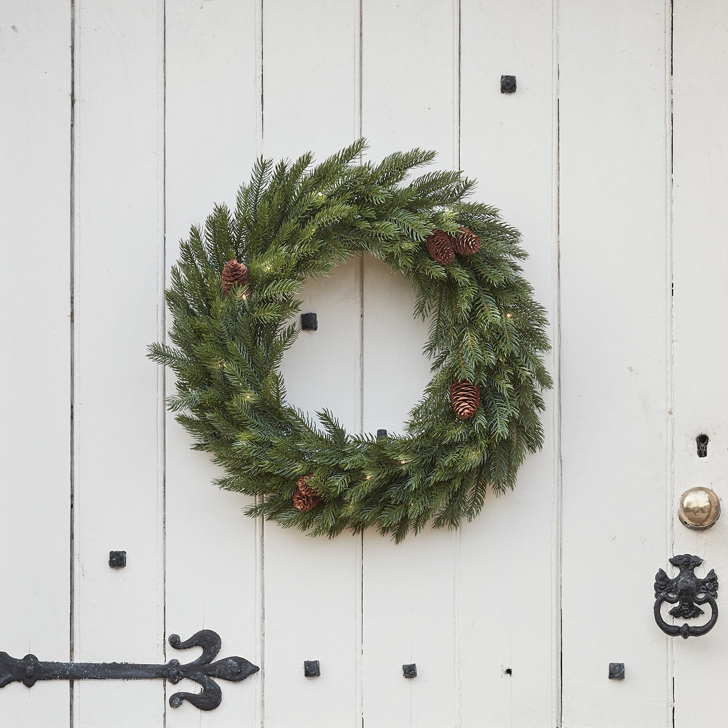 2m Eucalyptus & White Berry Christmas Garland Micro Light Bundle ...