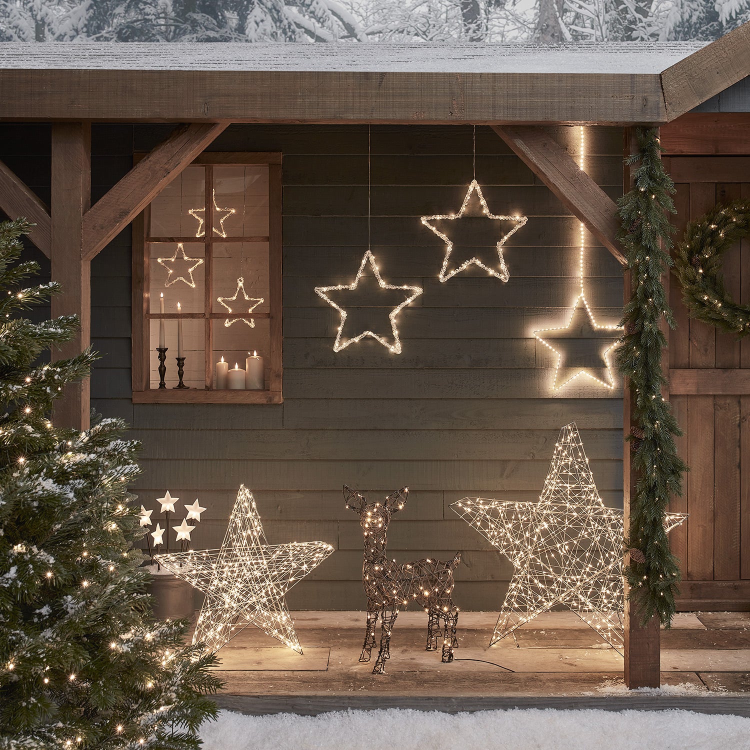 Outdoor christmas deals decorations clearance uk