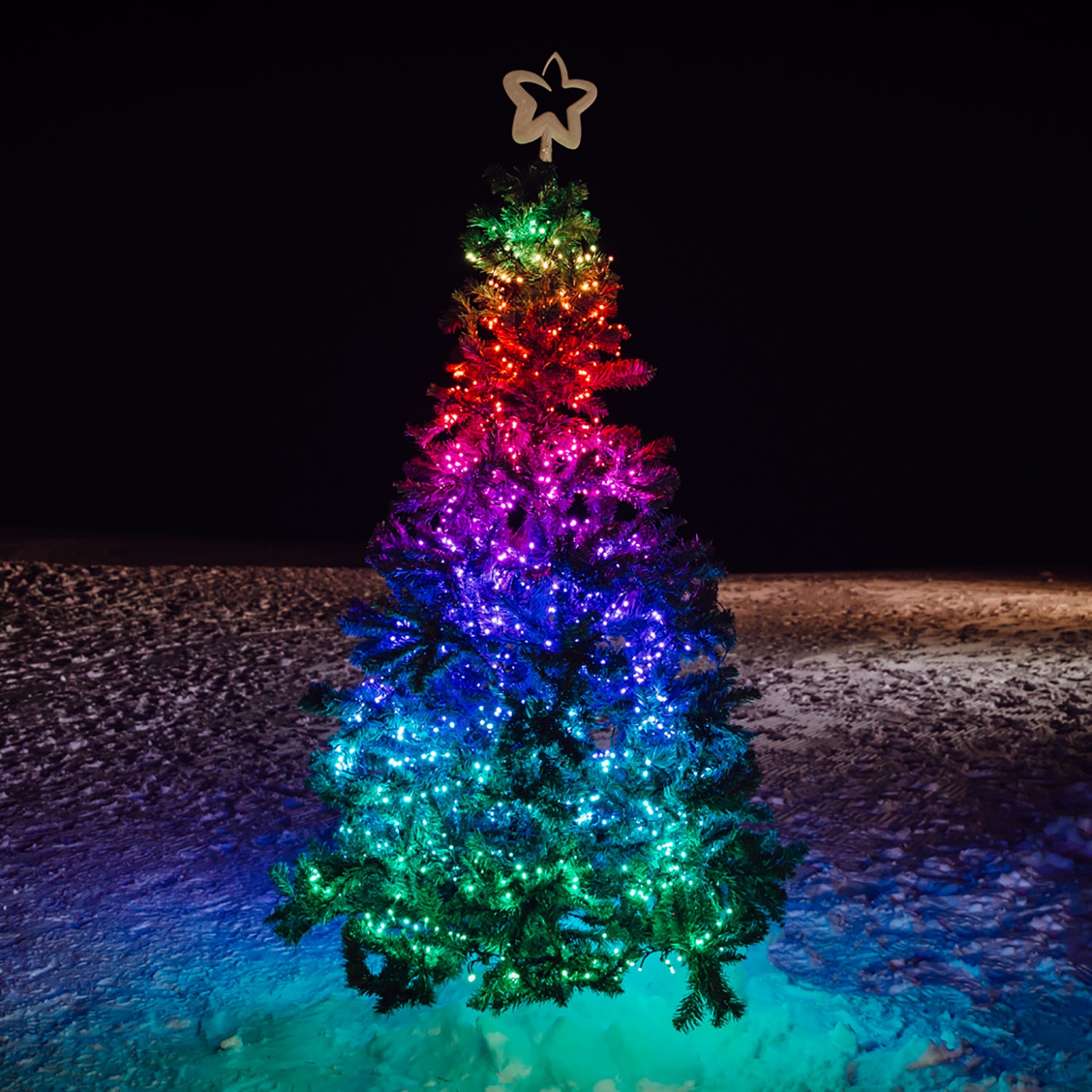 Led app deals controlled christmas tree