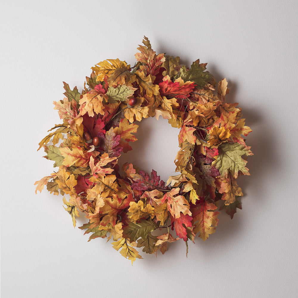 50cm Oak Leaf Autumn Wreath